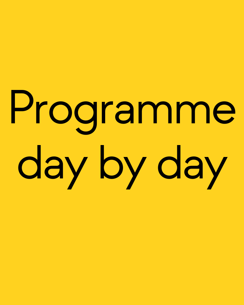 Programme day by day.